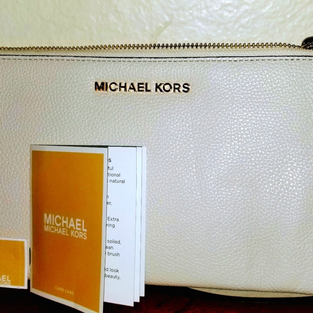 • Brand: MICHAEL KORS  • Brand New  • Color: Biege  • Size: "10" Inches × "5" In